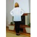 Embroidered blouse "Turquoise Lilly Mood"
